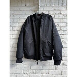 NIKE AIR JORDAN WINGS MA-1 BOMBER JACKET LARGE BLACK 23 879493 010 1985